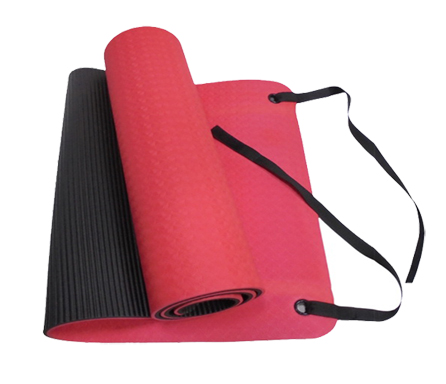 Eco-friendly POE Exercise Mat (eyelets/Velcro straps)