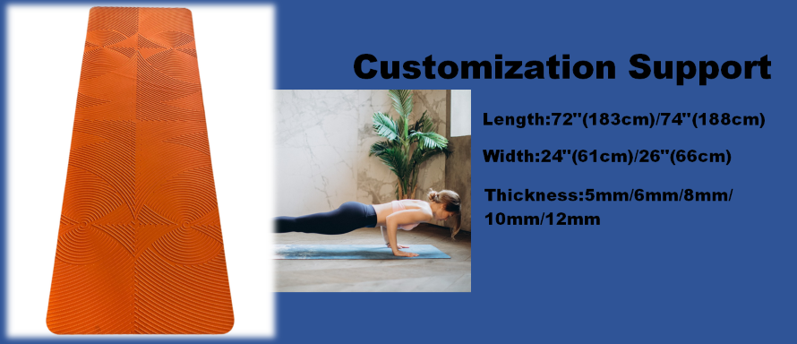Anti-slip Texture Design Large POE Yoga Mat