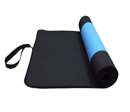 Eco-friendly POE Yoga Mat With Integrated Velcro Straps