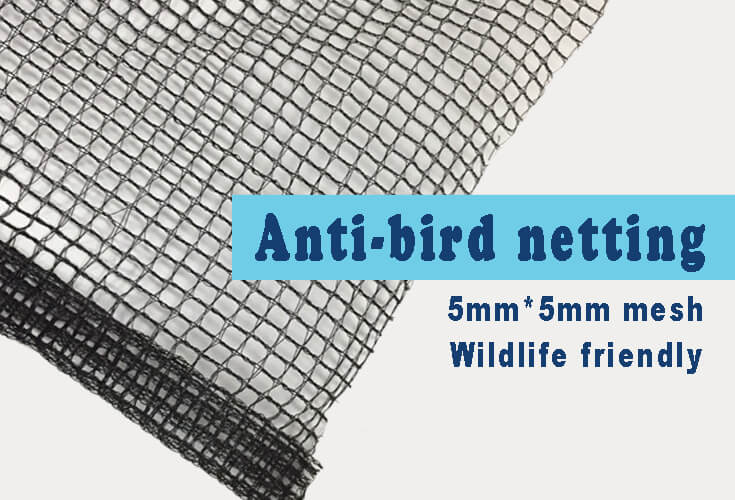 Anti-bird barrier netting