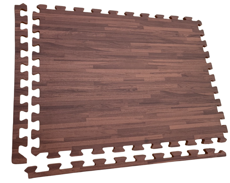 EVA Foam Puzzle Mat With Wood Pattern Printed