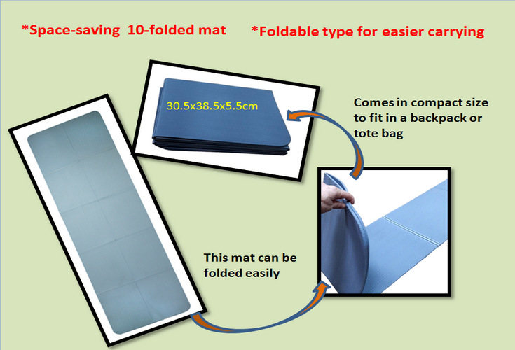 10-folded POE exercise mat