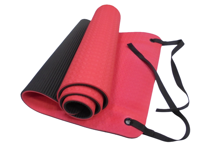 Eco-friendly POE Exercise Mat (eyelets/Velcro straps)