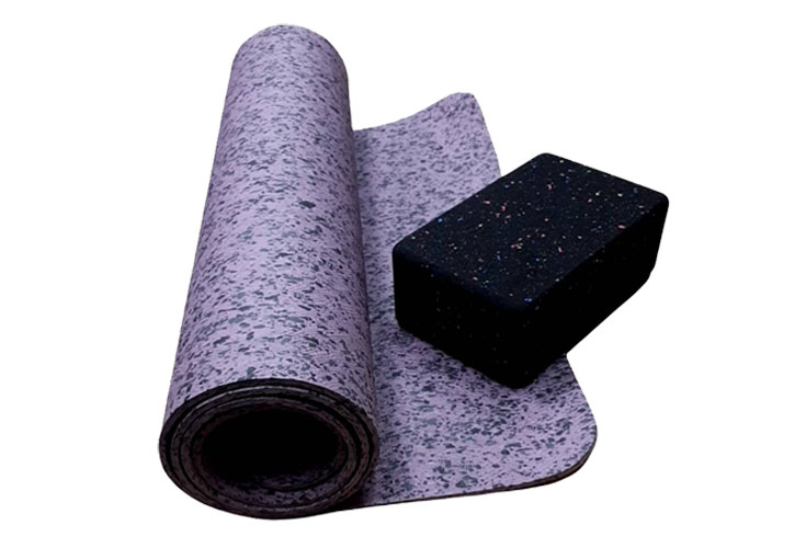 Recycled Material Yoga Mat (single color dots)