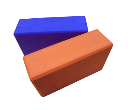 Solid color EVA Yoga Block, beveled edges