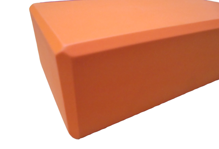 Solid color EVA Yoga Block, beveled edges