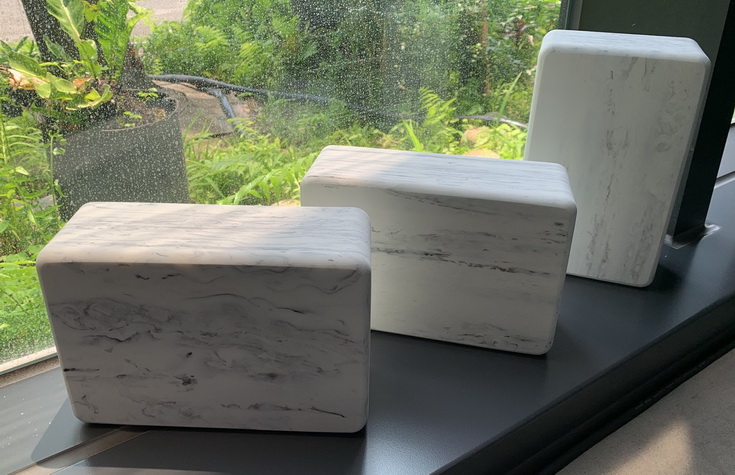 Dual Marble Color Designed EVA Yoga Block