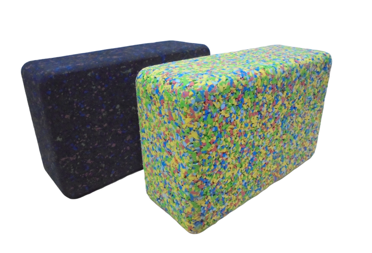 One Color Dots Recycled EVA Yoga Block